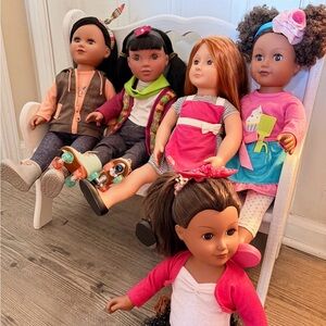 Colorful Kids Dolls Set